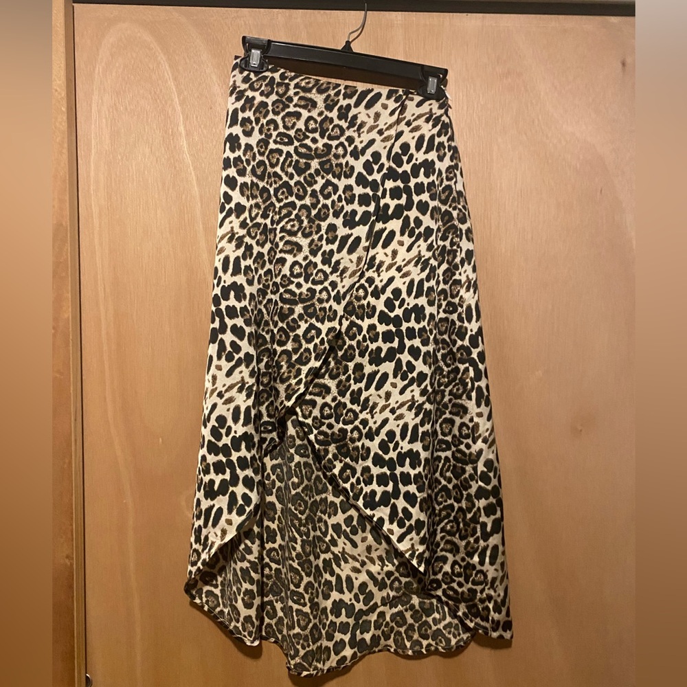 Cheetah print skirt